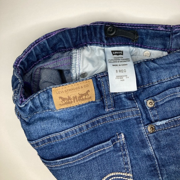 $6 / $8 / $10 SALE! 
Levis Girls 5 Pocket Denim Jeans Leggings Size 8 - Picture 4 of 5